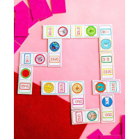 Дитяча настільна гра "Доміно. Вивчаємо час" 10120209 28 фішок