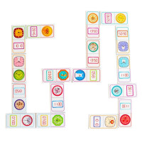 Дитяча настільна гра "Доміно. Вивчаємо час" 10120209 28 фішок