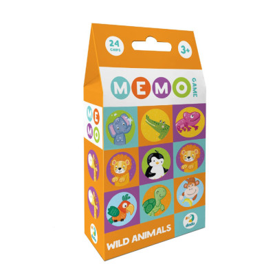 Настільна карткова гра для дітей "Дикі тварини" 301238 12 фішок