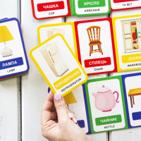 Настільна гра "Розумне лото. Їжа" 831003 4 великі гральні поля 20 маленьких карток