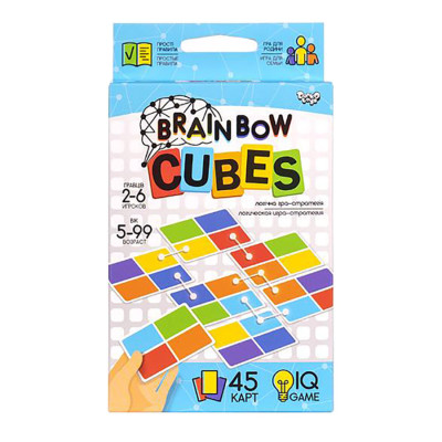 Розважальна настільна гра "Brainbow CUBES" G-BRC-01-01 45 карт