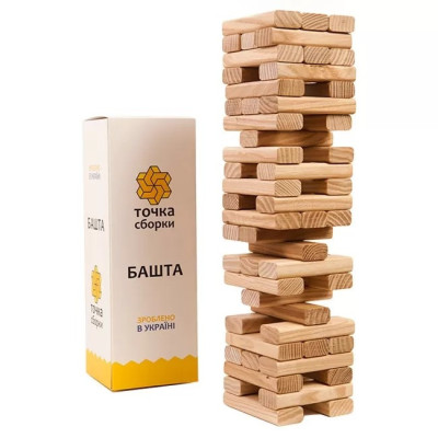 Настільна гра "Вежа класична" Точка складання GTS16 дерево 54 бруска