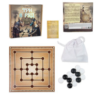 Настільна гра "Три в ряд" 30784 ігрове поле фішки 18 штук