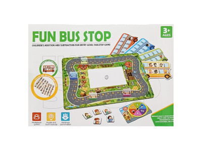 Дитяча Настільна гра "Fun bus stop" ME-175 4 автобуса і картки пасажирів