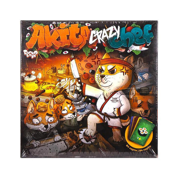 Настільна гра "Akita Crazy Chef" G-ACC-01-01 з пісочним годинником Настільна гра "Akita Crazy Chef" G-ACC-01-01 з пісочним годинником