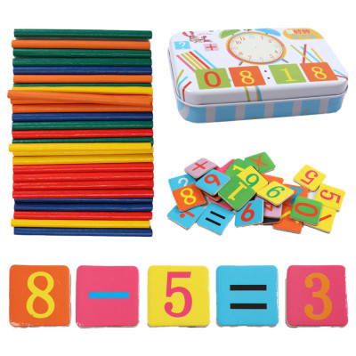 Розвиваюча магнітна Логічна гра 74290 цифри математичні позначки палички