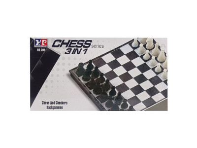 Настільна гра Шахи нарди шашки 3 в 1 201 24 x 24 см