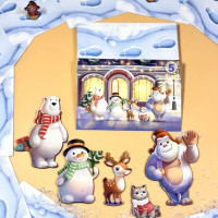 Дитяча настільна гра "Хто був на вулиці?" (ПСД294) PSD294 деревяна