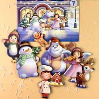 Дитяча настільна гра "Хто був на вулиці?" (ПСД294) PSD294 деревяна