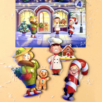 Дитяча настільна гра "Хто був на вулиці?" (ПСД294) PSD294 деревяна