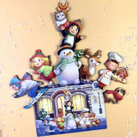 Дитяча настільна гра "Хто був на вулиці?" (ПСД294) PSD294 деревяна