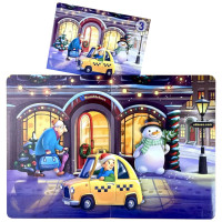 Дитяча настільна гра "Хто був на вулиці?" (ПСД294) PSD294 деревяна