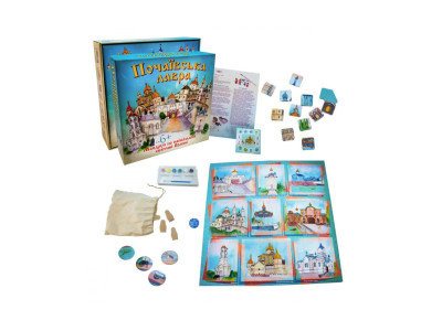 Настільна гра "Почаївська лавра" Strateg 30102 5 дерев'яних фігурок Настільна гра "Почаївська лавра" Strateg 30102 5 дерев'яних фігурок