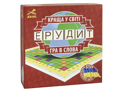 Настільна гра Ерудит. Гра в слова Arial 910107 укр. мовою