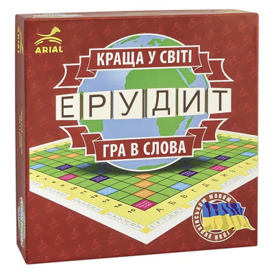Настільна гра Ерудит. Гра в слова Arial 910107 укр. мовою