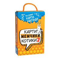 Настільна гра Strateg Карти мемчики та котики 2 розважальна укр 30927