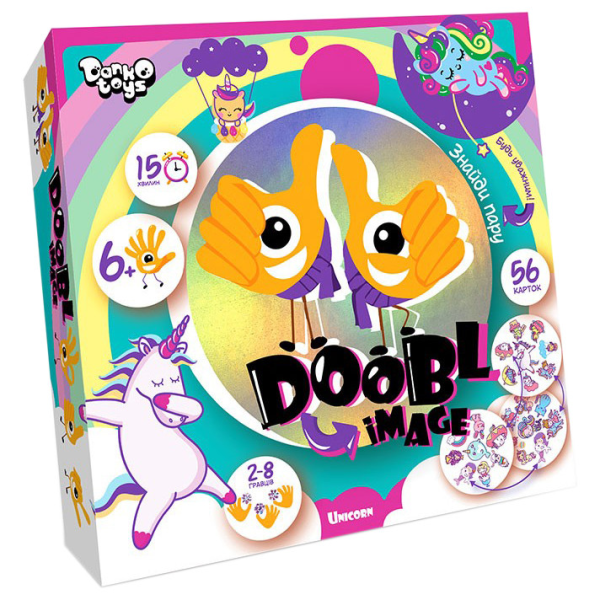 Розважальна настільна гра "Doobl Image" DBI-01-01U укр. мовою Єдинороги