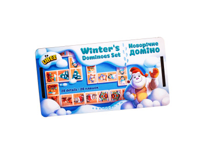 Настільна гра "Новорічне доміно" (ПСД242) PSD242 28 плашок