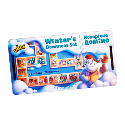 Настільна гра "Новорічне доміно" (ПСД242) PSD242 28 плашок