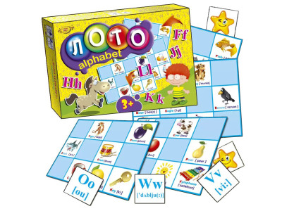 Настільна розвиваюча гра "Лото ALPHABET" MKM0327 англ. мовою Настільна розвиваюча гра "Лото ALPHABET" MKM0327 англ. мовою