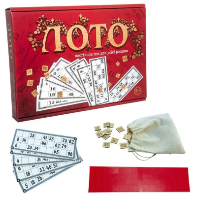 Лото 30656 з деревяними фішками