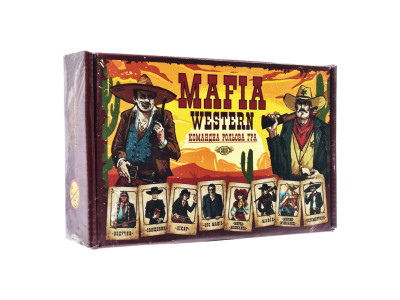 Командна рольова гра "MAFIA WESTERN" MKZ0815, 24 картки