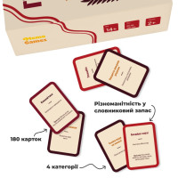 Гра настільна Гра слів MemoGames 0013MG 180 карток 4 категорії