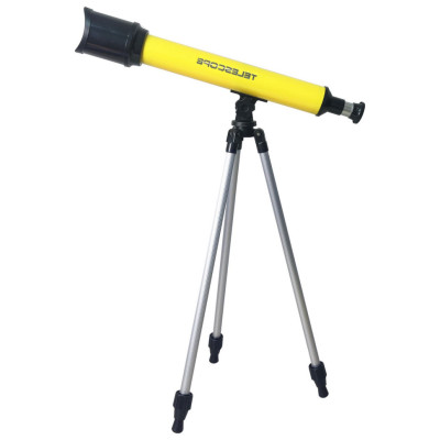 Дитяча іграшка "Телескоп" 6609A(Yellow) жовтий штатив 57 см