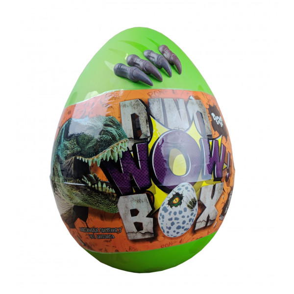 Дитячий набір для творчості в яйці "Dino WOW Box" DWB-01-01U 20 предметів Зелений