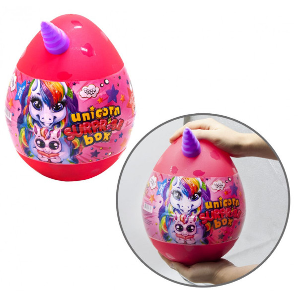 Набір для творчості в яйці "Unicorn Surprise Box" USB-01-01U для дівчинки Рожевий
