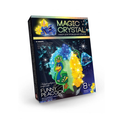 Дитячий набір для проведення дослідів "MAGIC CRYSTAL" OMC-01-01 безпечний Кумедний павич