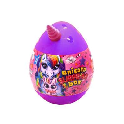 Набір для творчості в яйці "Unicorn Surprise Box" USB-01-01U для дівчинки Фіолетовий