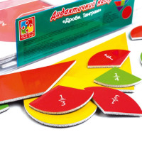 Демонстраційний магнітний набір "Дроби-Танграм" VT5555-03 Демонстраційний магнітний набір "Дроби-Танграм" VT5555-03