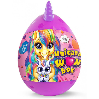 Набір для творчості в яйці "Unicorn WOW Box" UWB-01-01U для дівчаток Фіолетовий