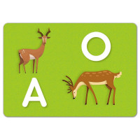 Дитячі розвивальні картки "Пиши-стирай Пишемо букви" 1781006 Дитячі розвивальні картки "Пиши-стирай Пишемо букви" 1781006