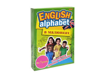Дитячий розвиваючий комплект ENGLISH ALPHABET MKA0001 в картинках