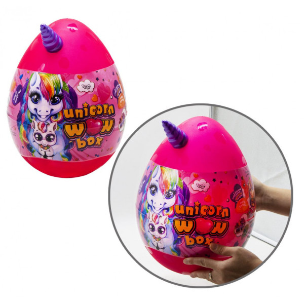 Набір для творчості в яйці "Unicorn WOW Box" UWB-01-01U для дівчаток Рожевий
