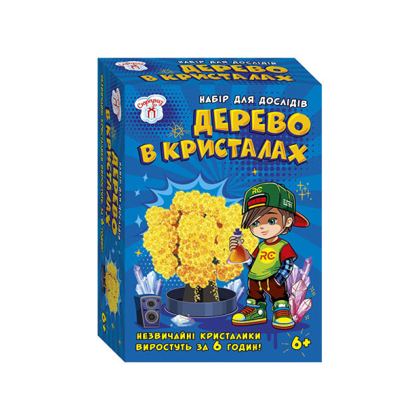 Набір для експериментів Дерево у кристалах 10114174 жовте Набір для експериментів Дерево у кристалах 10114174 жовте