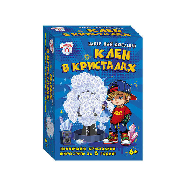 Набір для експериментів Клен у кристалах 10114180 білий Набір для експериментів Клен у кристалах 10114180 білий