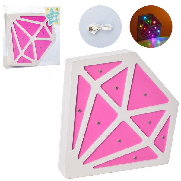 Дитячий нічник Кристал MD 2242 деревяний