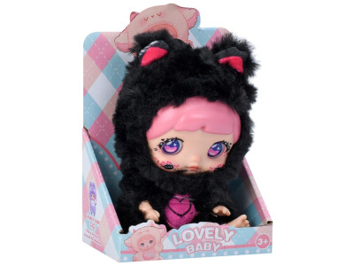 Дитяча мяка іграшка-брелок "Lovely Baby" 6053a(Black)
