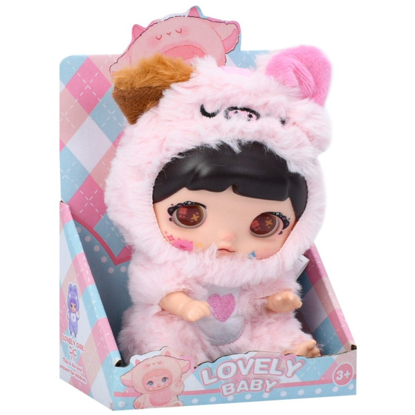 Дитяча мяка іграшка-брелок "Lovely Baby" 6053a(Pink)