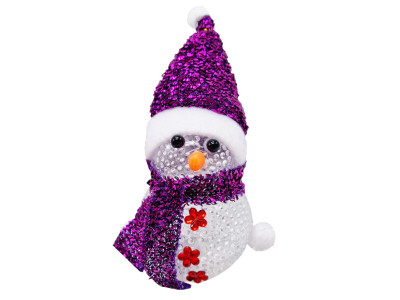 Нічник новорічний "Сніговичок" СХ-4-06 LED 15 см, фіолетовий