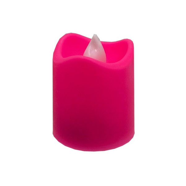 Декоративна свічка LED з полумям 12-67C(Pink) 4 см рожевий