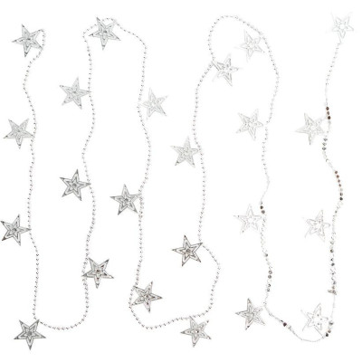 Декоративне намисто на ялинку "Зірочки" XYA-319 розмір 27 м