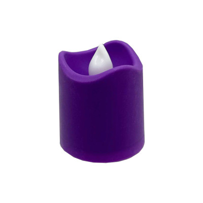 Декоративна свічка LED з полум'ям 12-67 4 см Фіолетовий