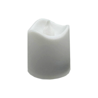 Декоративна свічка LED з полумям 12-67C(White) 4 см білий
