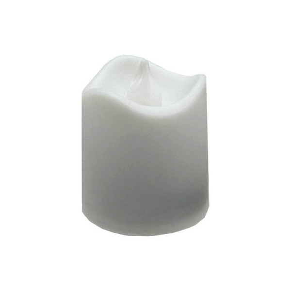 Декоративна свічка LED з полумям 12-67C(White) 4 см білий