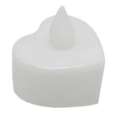 Декоративна свічка "Серце" CX-19 LED 3см Білий