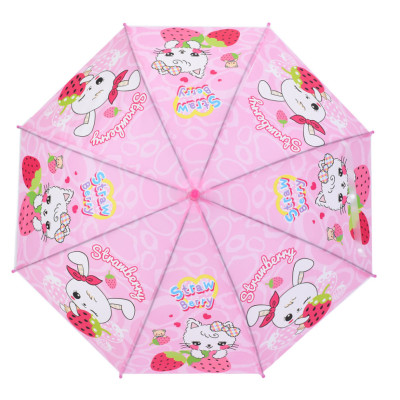 Дитяча парасолька "Strawberry" MK 5801(Pink) довжина 67 см тростина 605 см діаметр 84 см спиця 47 см Дитяча парасолька "Strawberry" MK 5801(Pink) довжина 67 см тростина 605 см діаметр 84 см спиця 47 см
